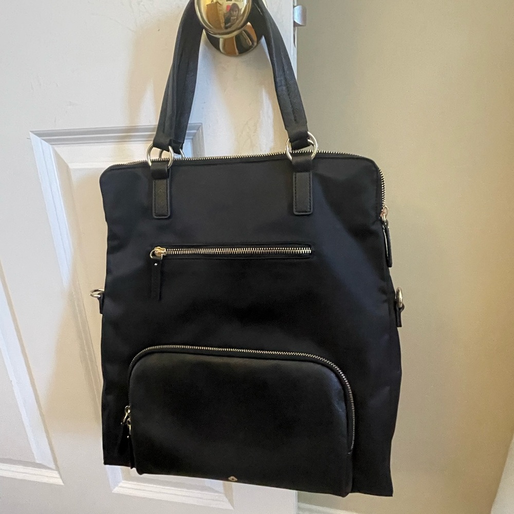 Samsonite Mobile Solutions laptop bag black nylon with light purple interior